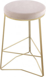 Meridian Furniture - Tres Velvet Counter Stool Set Of 2 In Cream - 942Cream-C