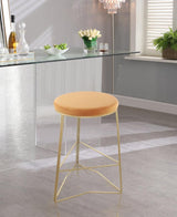 Meridian Furniture - Tres Velvet Counter Stool Set Of 2 In Mango - 942Mango-C