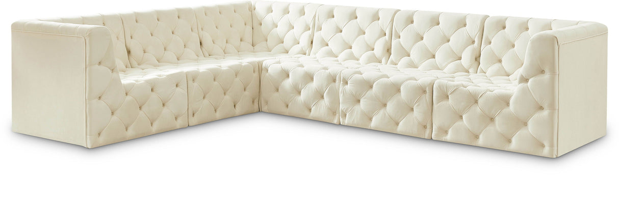 Tuft - Modular Sectional 6 Piece - Cream - Fabric - Home Elegance USA