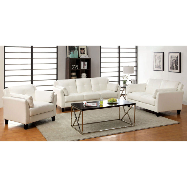 Pierre - Sofa & Love Seat& Chair - White - Home Elegance USA