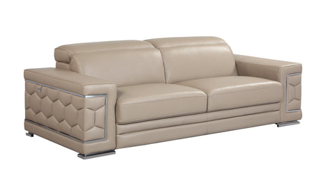 Top Grain Italian Leather Sofa - Home Elegance USA