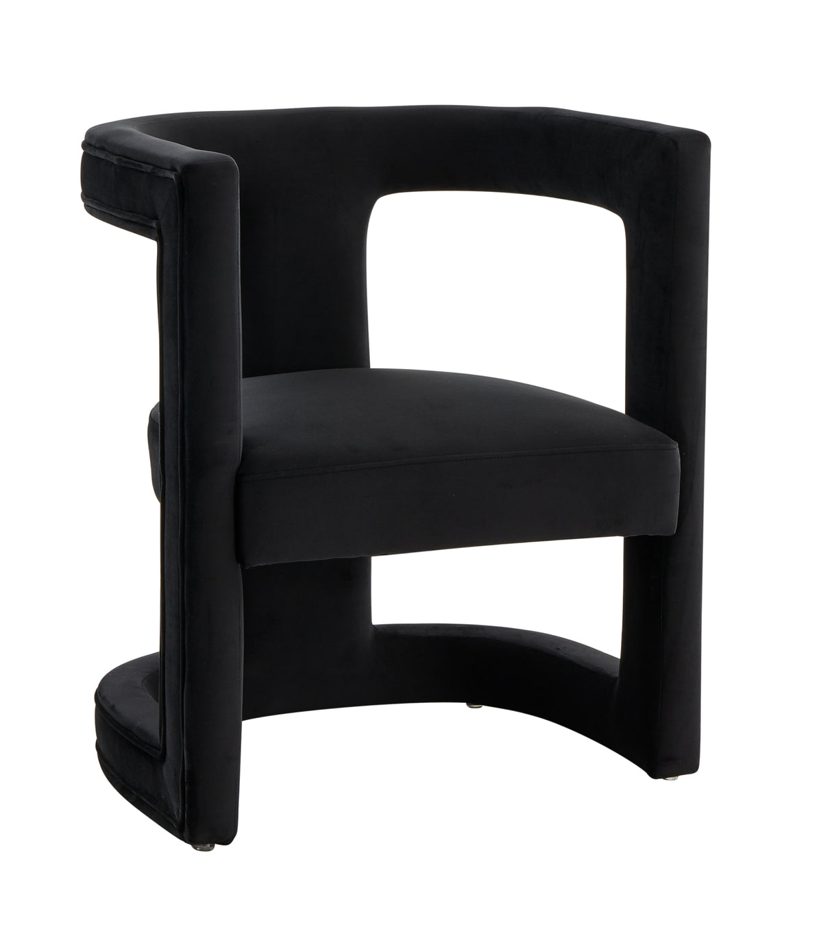 Modrest Kendra Modern Black Fabric Accent Chair - Home Elegance USA