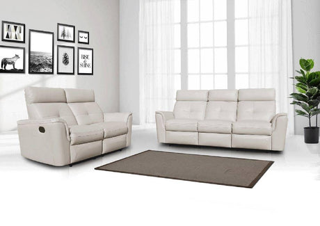 Esf Furniture - 8501 - 2 Piece Recliner Sofa Set In White - 8501-Sl