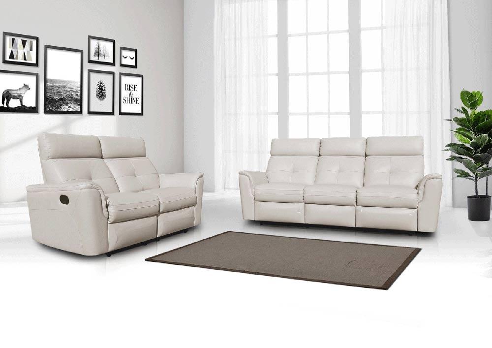 8501 - 2 Piece Recliner Sofa Set In White - 8501 - Sl | ESF | Home Elegance USA