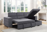 Natalie - Sectional Sofa - Gray Chenille - Home Elegance USA