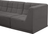 Relax - Modular Sectional 4 Piece - Gray - Home Elegance USA