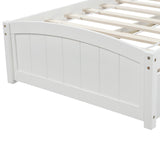 Twin size Platform Bed with Trundle, White - Home Elegance USA