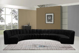 Meridian Furniture - Infinity Modular 8 Piece Sectional In Black - 638Black-8Pc