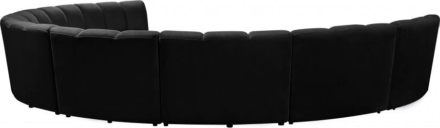 Meridian Furniture - Infinity Modular 8 Piece Sectional In Black - 638Black-8Pc