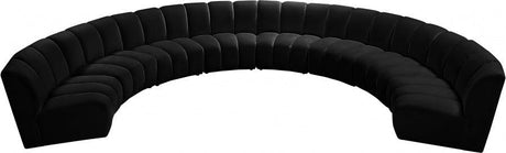 Meridian Furniture - Infinity Modular 8 Piece Sectional In Black - 638Black-8Pc