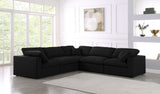 Serene - Cloud Modular Sectional - Black - Fabric - Home Elegance USA