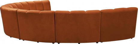 Meridian Furniture - Infinity Modular 7 Piece Sectional In Cognac - 638Cognac-7Pc