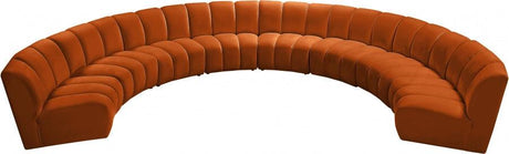 Meridian Furniture - Infinity Modular 8 Piece Sectional In Cognac - 638Cognac-8Pc