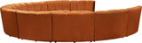 Meridian Furniture - Infinity 10 Piece Modular Sectional In Cognac - 638Cognac-10Pc