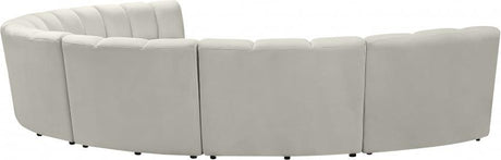 Meridian Furniture - Infinity Modular 7 Piece Sectional In Cream - 638Cream-7Pc