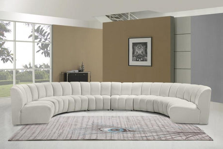 Meridian Furniture - Infinity Modular 8 Piece Sectional In Cream - 638Cream-8Pc