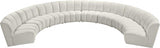 Meridian Furniture - Infinity Modular 8 Piece Sectional In Cream - 638Cream-8Pc