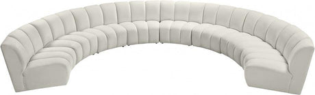 Meridian Furniture - Infinity Modular 8 Piece Sectional In Cream - 638Cream-8Pc