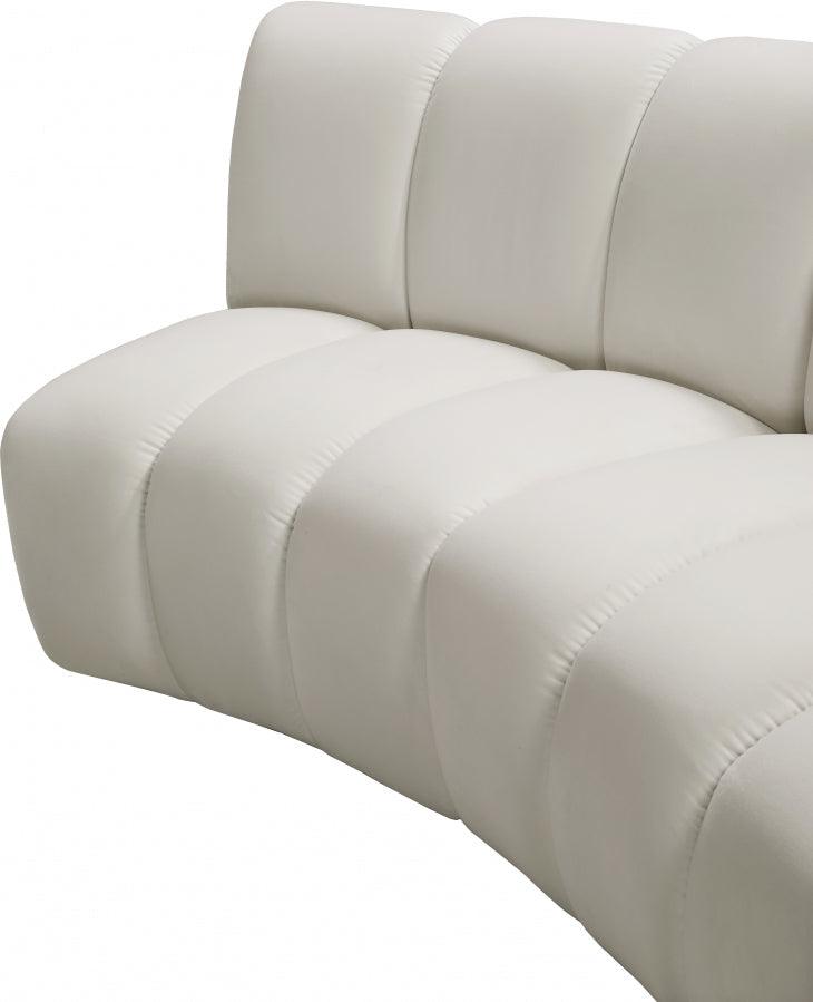 Meridian Furniture - Infinity Modular 8 Piece Sectional In Cream - 638Cream-8Pc