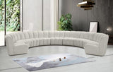 Meridian Furniture - Infinity Modular 9 Piece Sectional In Cream - 638Cream-9Pc