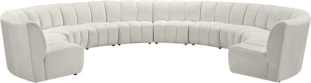 Meridian Furniture - Infinity 10 Piece Modular Sectional In Cream - 638Cream-10Pc