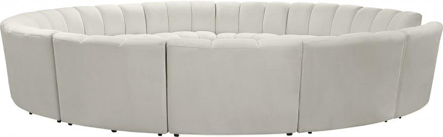 Meridian Furniture - Infinity 12 Piece Modular Sectional In Cream - 638Cream-12Pc