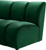 Meridian Furniture - Infinity Modular 7 Piece Sectional In Green - 638Green-7Pc