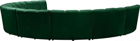 Meridian Furniture - Infinity Modular 8 Piece Sectional In Green - 638Green-8Pc