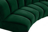 Meridian Furniture - Infinity Modular 9 Piece Sectional In Green - 638Green-9Pc