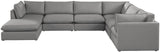 Mackenzie - Modular Sectional 7 Piece - Gray - Home Elegance USA