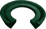 Meridian Furniture - Infinity 11 Piece Modular Sectional In Green - 638Green-11Pc