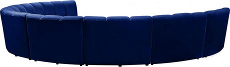 Meridian Furniture - Infinity Modular 8 Piece Sectional In Navy - 638Navy-8Pc