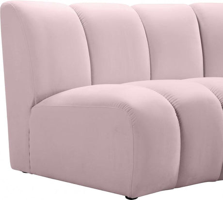 Meridian Furniture - Infinity Modular 7 Piece Sectional In Pink - 638Pink-7Pc