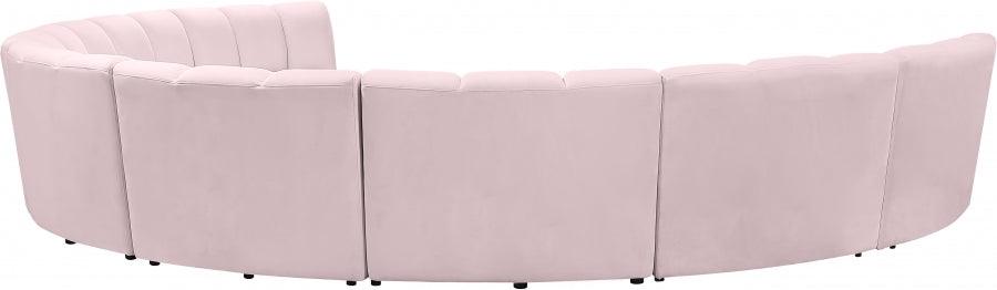 Meridian Furniture - Infinity Modular 8 Piece Sectional In Pink - 638Pink-8Pc