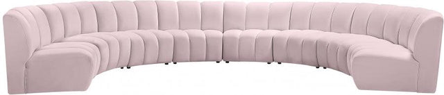 Meridian Furniture - Infinity Modular 8 Piece Sectional In Pink - 638Pink-8Pc