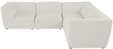 Miramar - Modular Sectional 5 Piece - Cream - Modern & Contemporary - Home Elegance USA