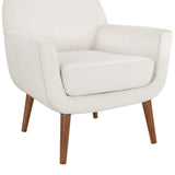 Astrid Mid-Century Sea Oat Velvet Arm Chair - Home Elegance USA
