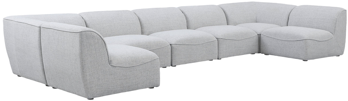 Miramar - Modular Sectional 7 Piece - Gray - Home Elegance USA