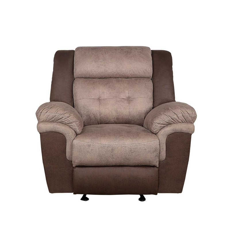 Homelegance - Chai Glider Reclining Chair In Two-Tone Brown - 9980-1