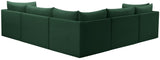 Jacob - Modular Sectional 5 Piece - Green - Fabric - Home Elegance USA