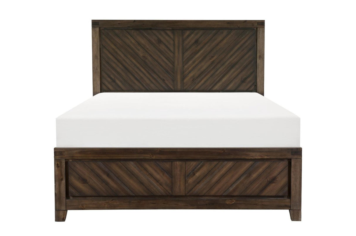 Homelegance - Parnell Eastern King Bed In Distressed Espresso - 1648K-1Ek*