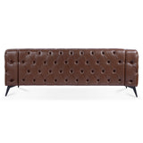 84.06Inch Width Traditional Square Arm removable cushion 3 seater Sofa | Home Elegance USA