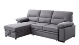 Nazli - Sectional Sofa - Gray Fabric - Home Elegance USA