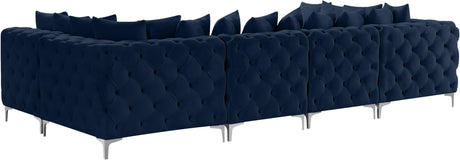 Tremblay - Modular Sectional 6 Piece - Navy - Modern & Contemporary - Home Elegance USA