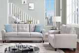 Modern Living Room Sofa Set Linen Upholstered Couch Furniture for Home or Office ,Light Grey,(2+3-Seat,Old Sku:SG000367AAA) Home Elegance USA