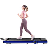 Folding Treadmill, Installation-Free Under Desk Electric Treadmill 2.5HP, with Bluetooth APP and speaker, Remote Control, Display, Walking Jogging Running Machine Fitness Equipment for Home Gym Office