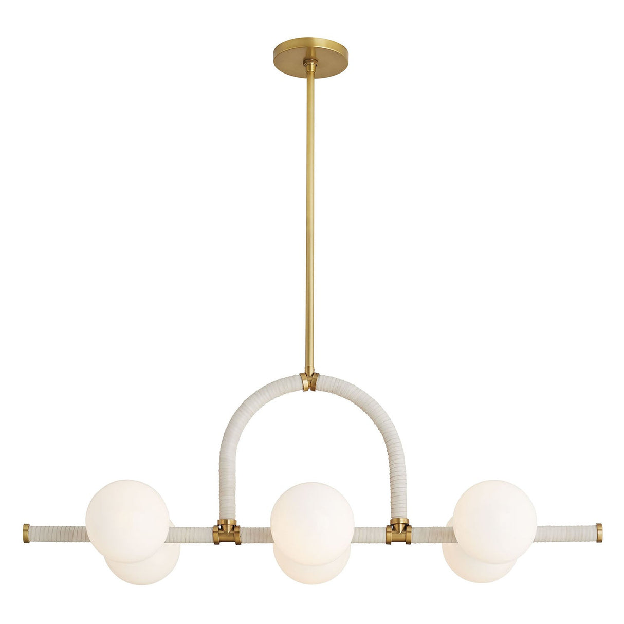 Arteriors Harrison Cream Linear Chandelier