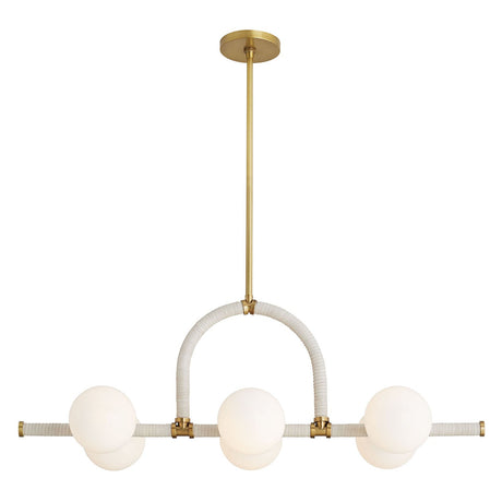 Arteriors Harrison Cream Linear Chandelier | Arteriors