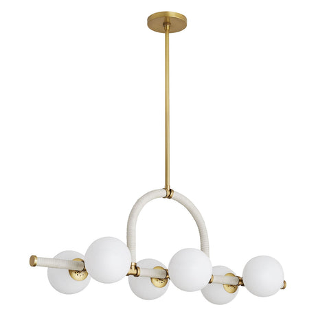 Arteriors Harrison Cream Linear Chandelier | Arteriors