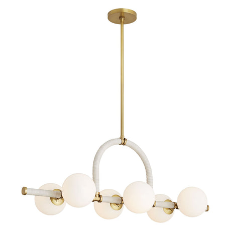 Arteriors Harrison Cream Linear Chandelier | Arteriors